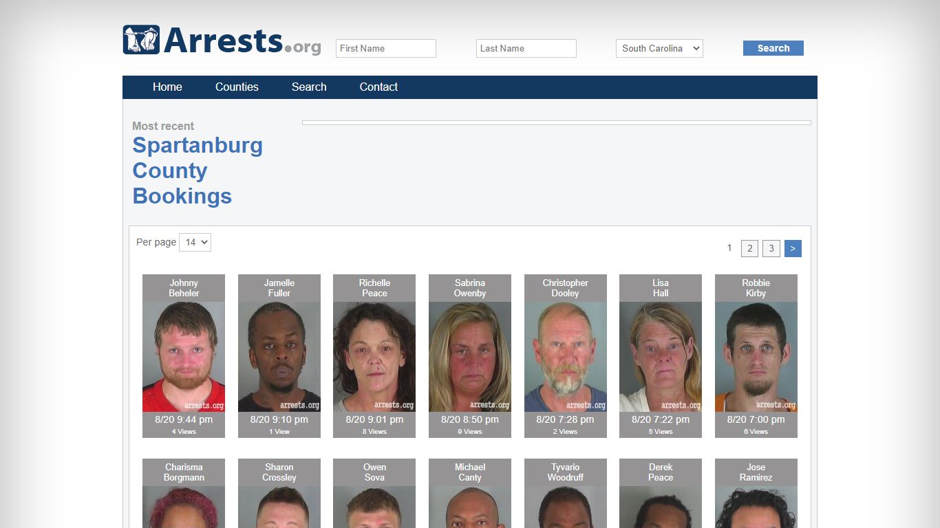 Spartanburg County Arrests and Inmate Search