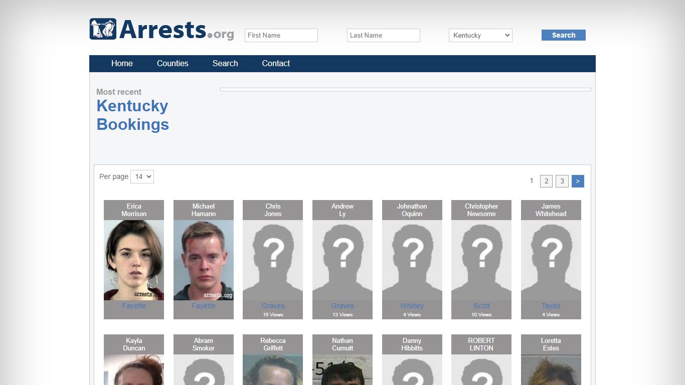 Kentucky Arrests and Inmate Search